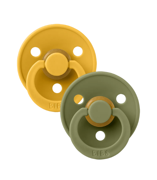 Lot de 2 Sucettes Bibs - Honey Bee/Olive