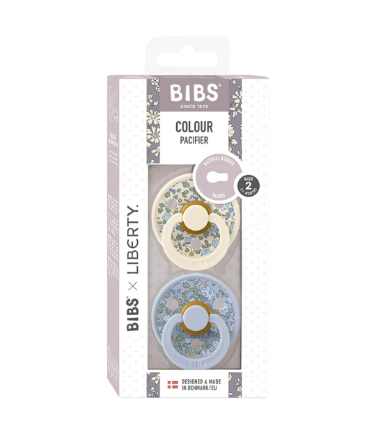 Lot de 2 Sucettes Bibs x LIBERTY - Eloise - Dusty Blue Mix
