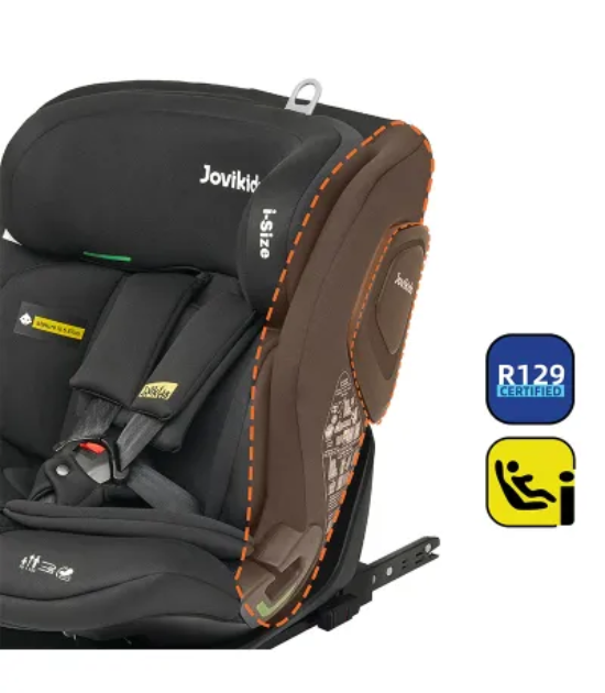 Siège Auto Groupe 1/2/3 Black Rembourre Jovikids