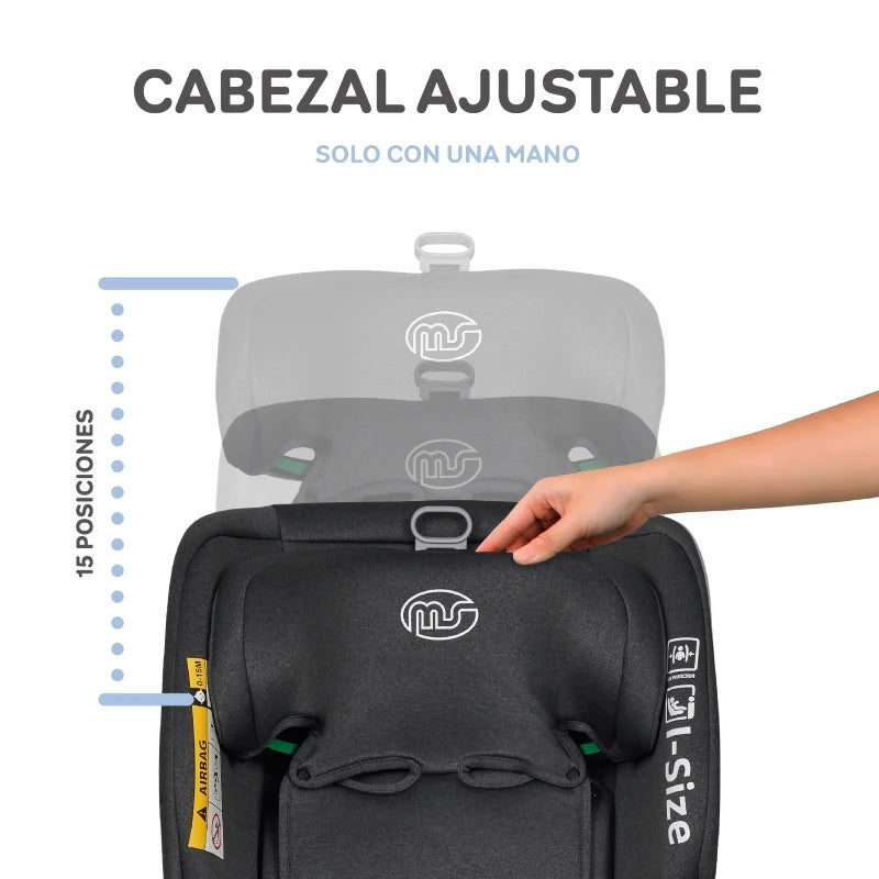 Siège auto Milos gris foncé Ms Innovaciones