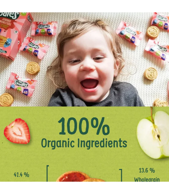 Organix Jammie Monstres Cookies Confiture 18M+