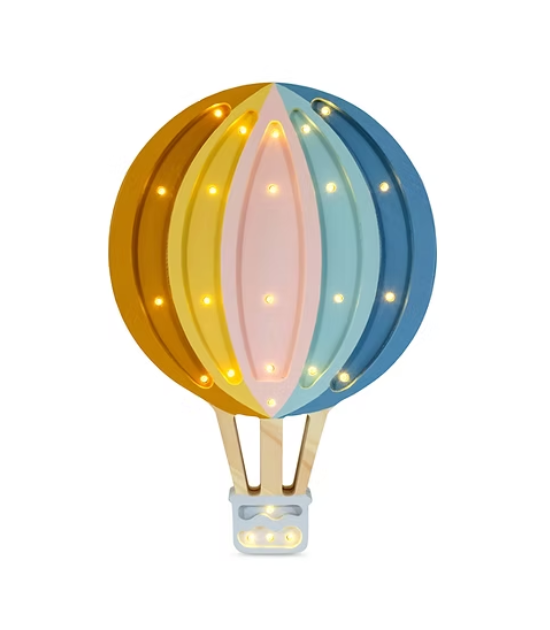 Lampe Hot Air Baloon Retro Rainbow - Little Lights