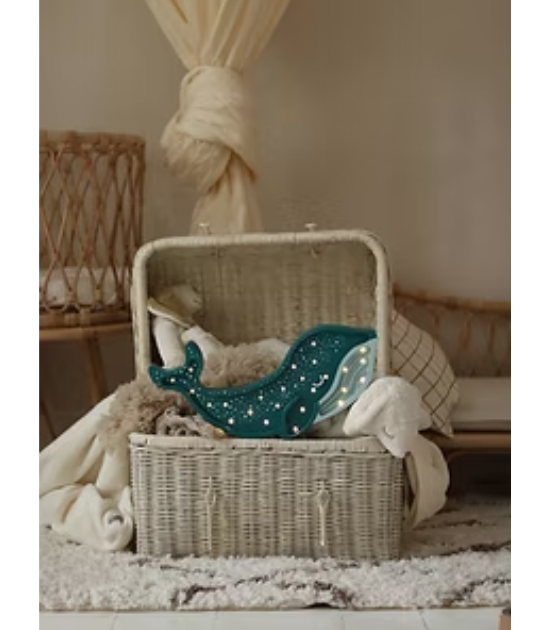 Lampe Whale Galaxy Teal - Little Lights