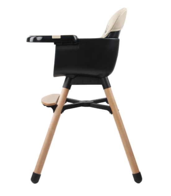 Chaise haute en bois - Daily - Beige