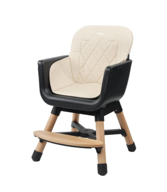 Chaise haute en bois - Daily - Beige