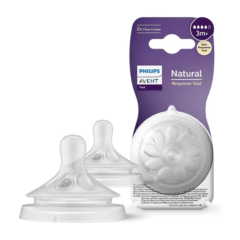 Philips Avent Lot de 2 Tétines Natural Response 3M+
