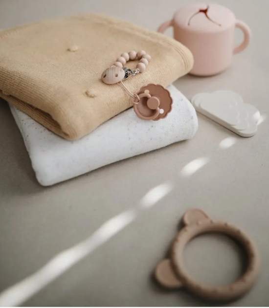 Drap de Lit de Bébé Mushie - Petit - Blush