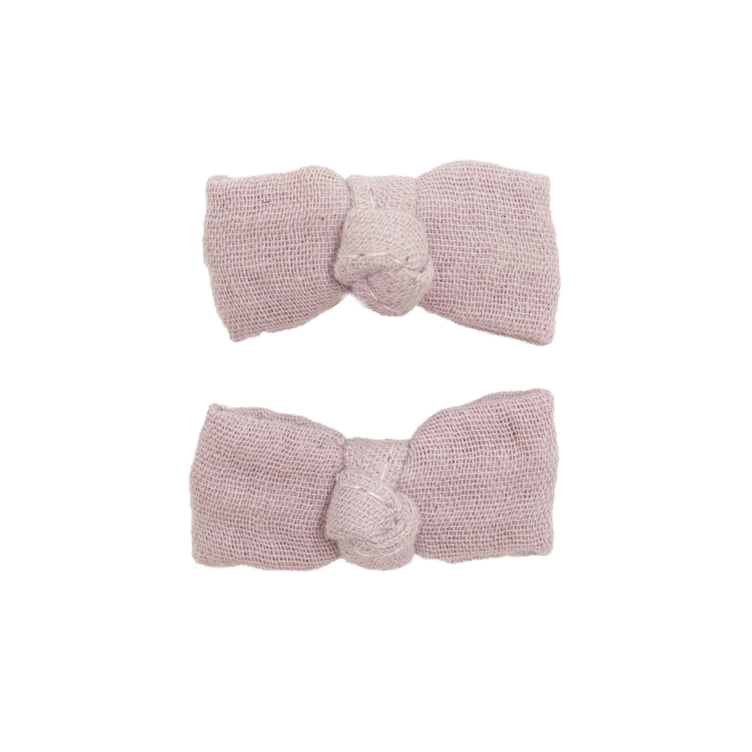 Lot 2 barrettes baby clic clac – gaze pétale