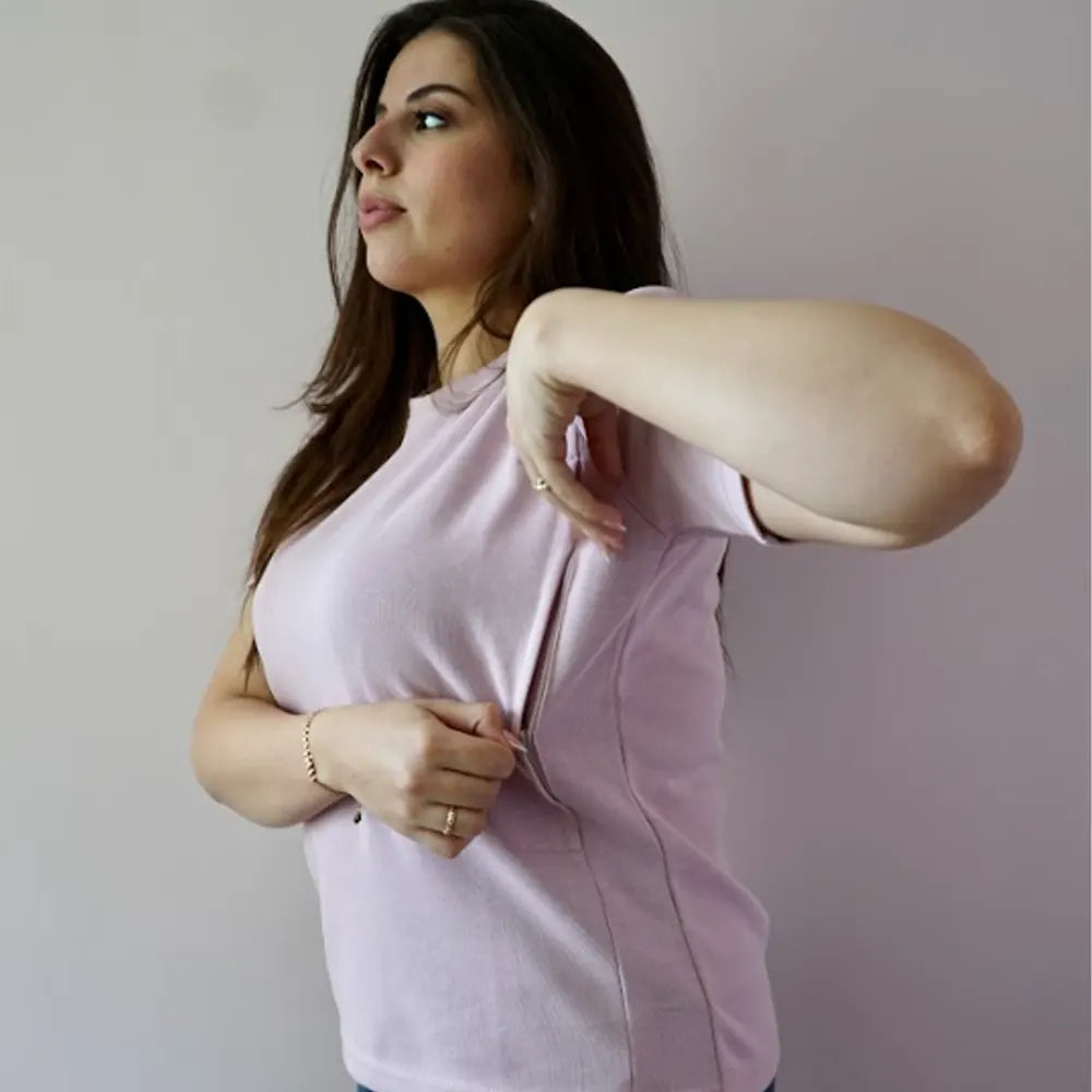 Bambidou T-shirt d'Allaitement - Rose