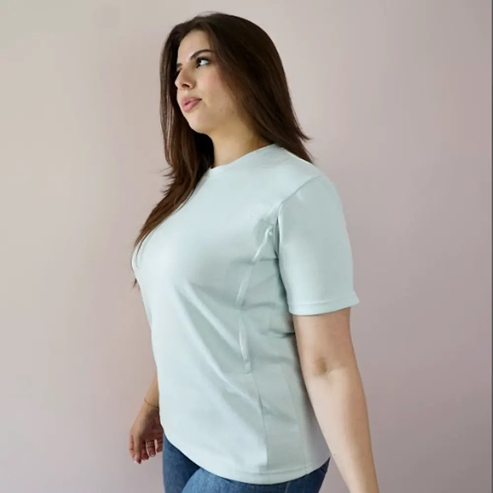 Bambidou T-shirt d'Allaitement - Vert Menthe