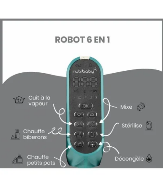 Robot cuiseur Nutribaby (+) Opal Green babymoov