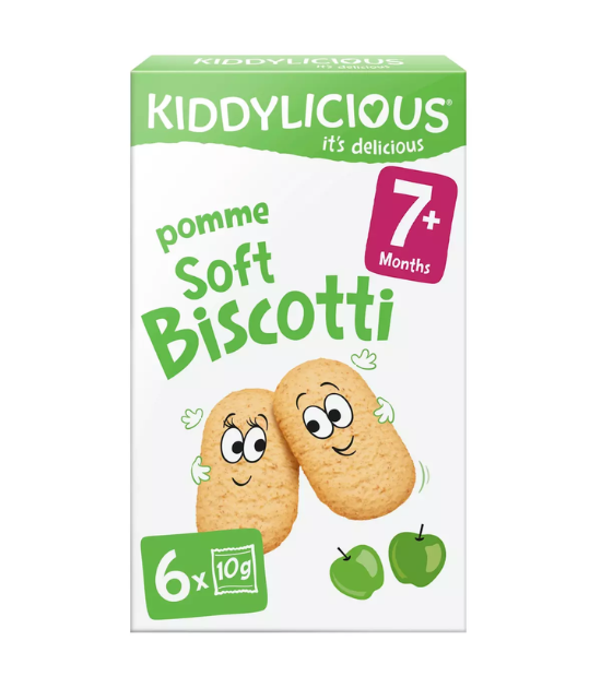 Kiddylicious Biscuit Biscotti pomme dès 7 mois