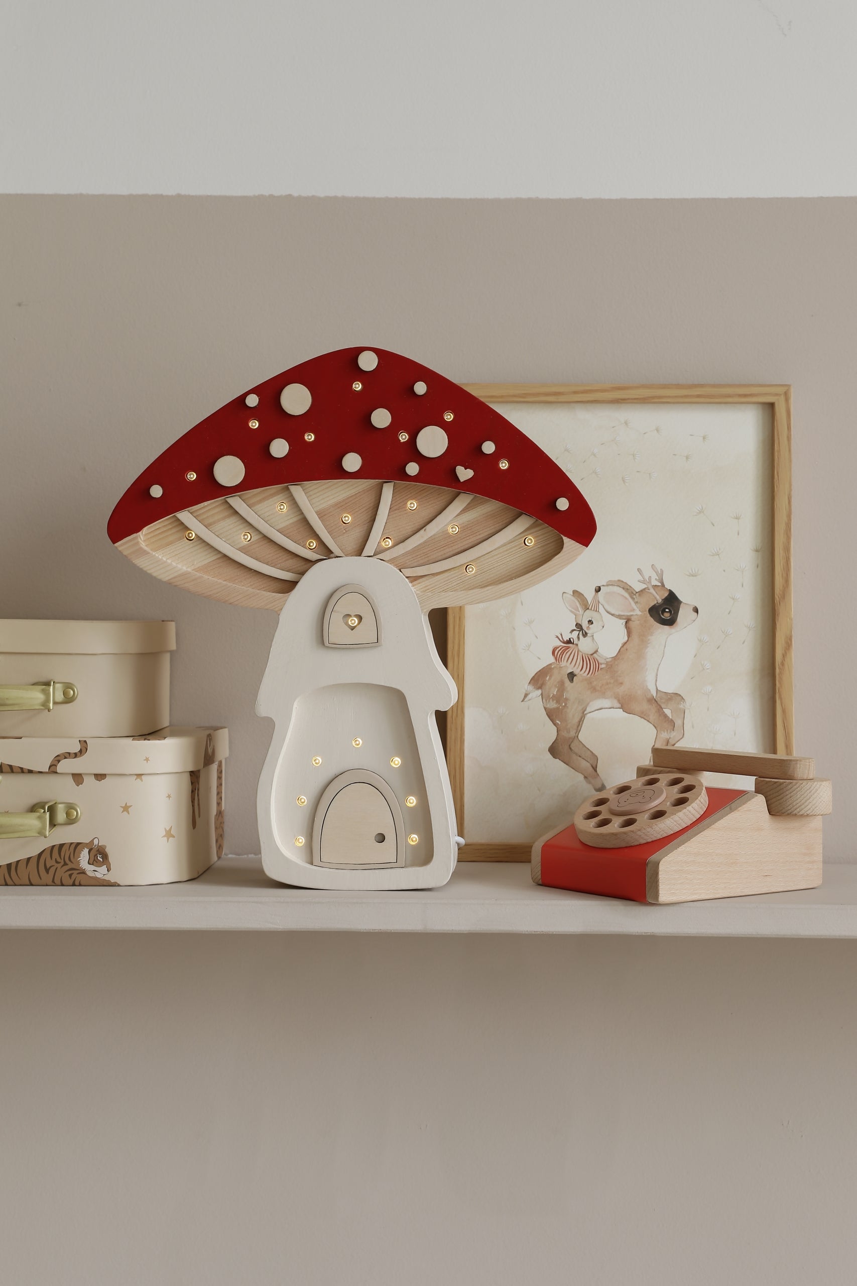 Little Lights Mushroom House Lamp | Fairies Toadstool