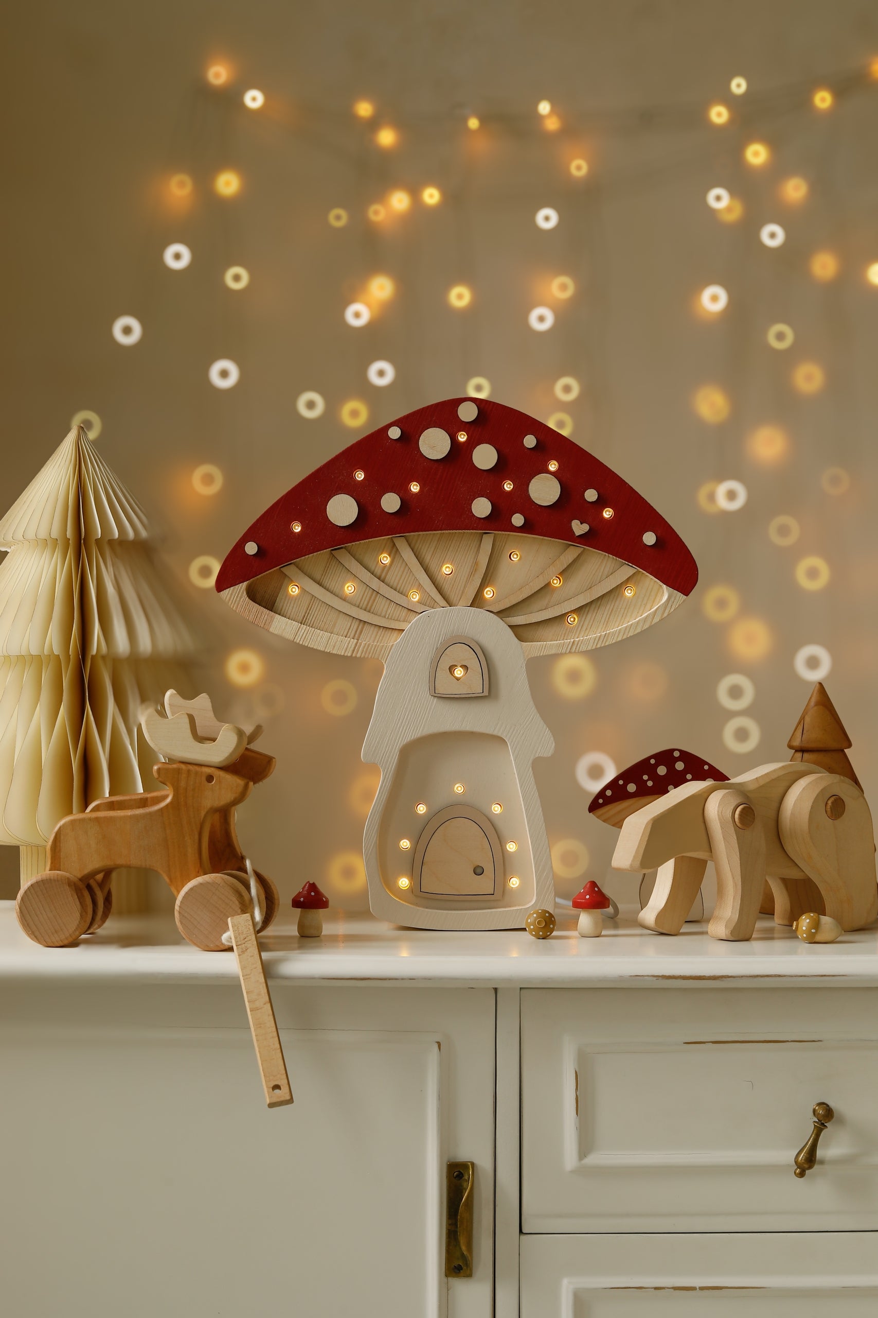 Little Lights Mushroom House Lamp | Fairies Toadstool