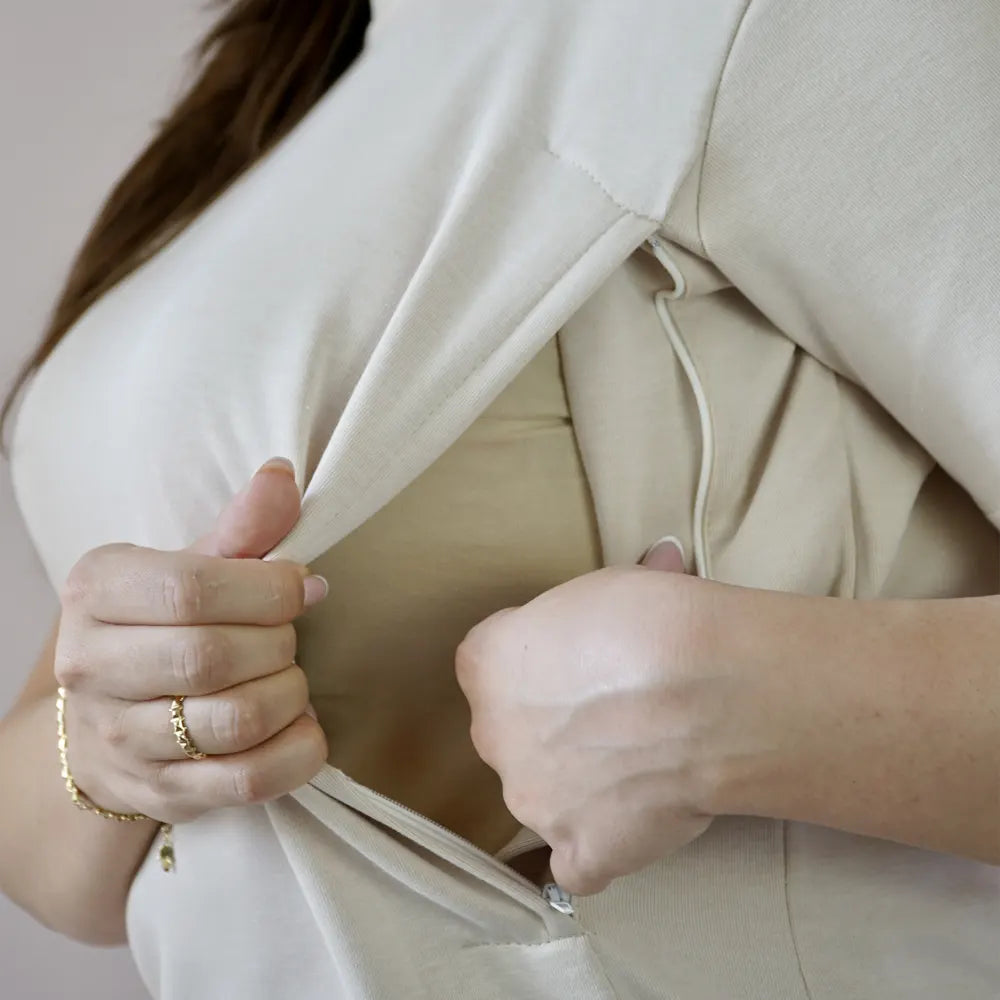 Bambidou T-shirt d'Allaitement - Beige