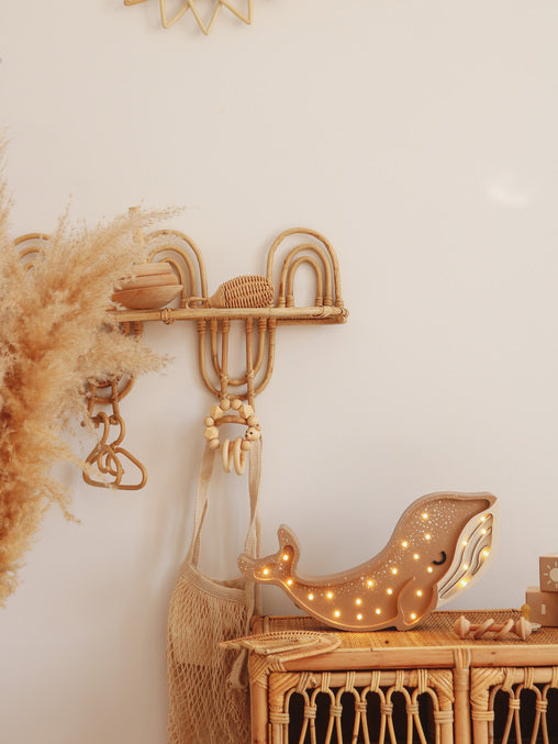 Little Lights Whale Lamp | Cinnamon Brown