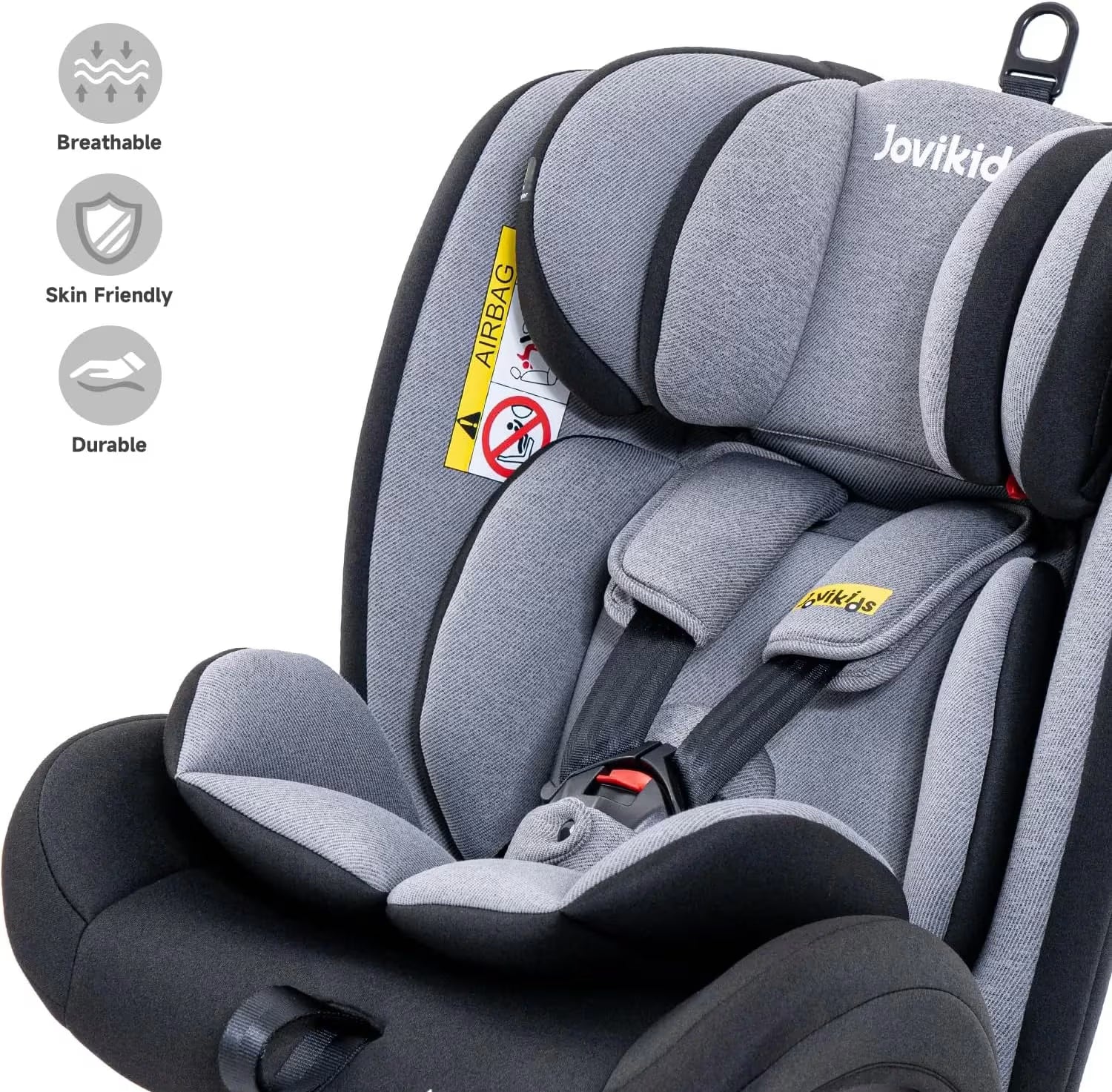 Siège auto noir rotatif isofix 0-36 kg Angela – Jovikids