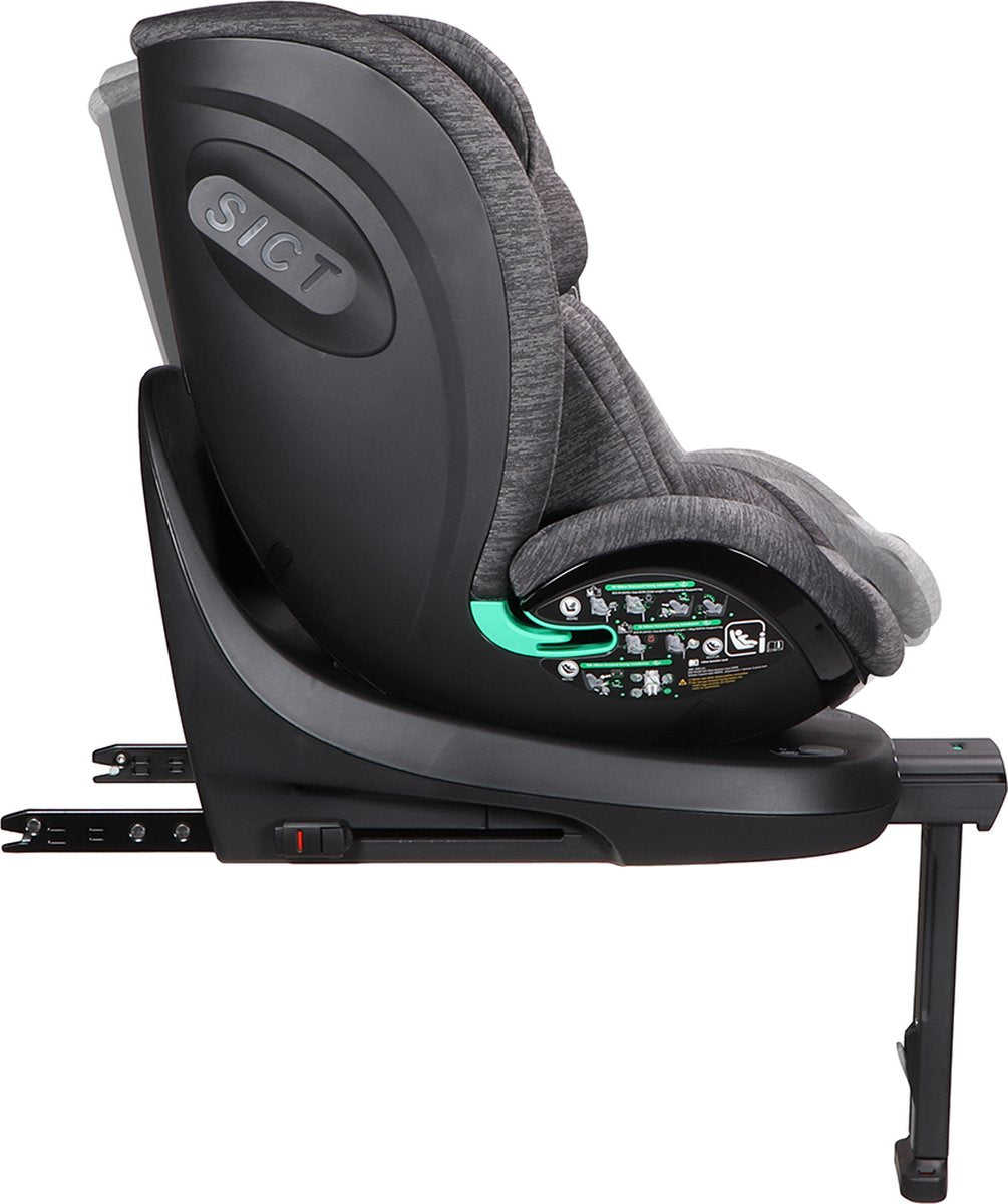 Siège auto Ding Fynn Gris 40-150cm 360° i-Size