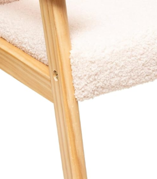 Atmosphera - Fauteuil Enfant Basile - écru - Bouclette