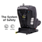 Siège auto pour bébé Jovikids Angela avec Isofix 360° 0/1/2/3, 0-12 ans - Gris Rayé