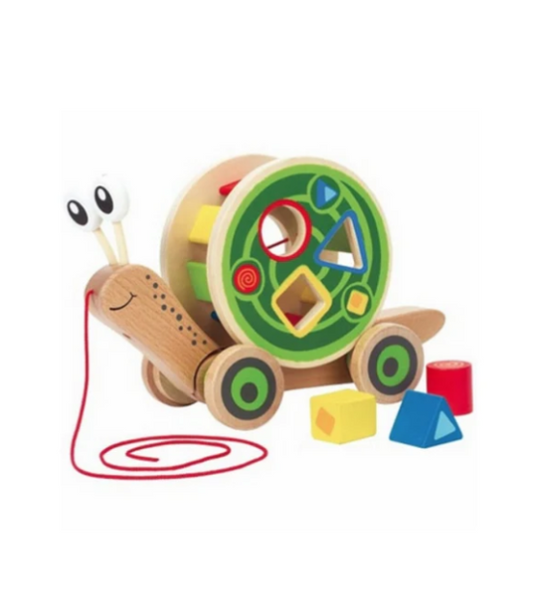 Hape - Escargot En Bois À Tirer