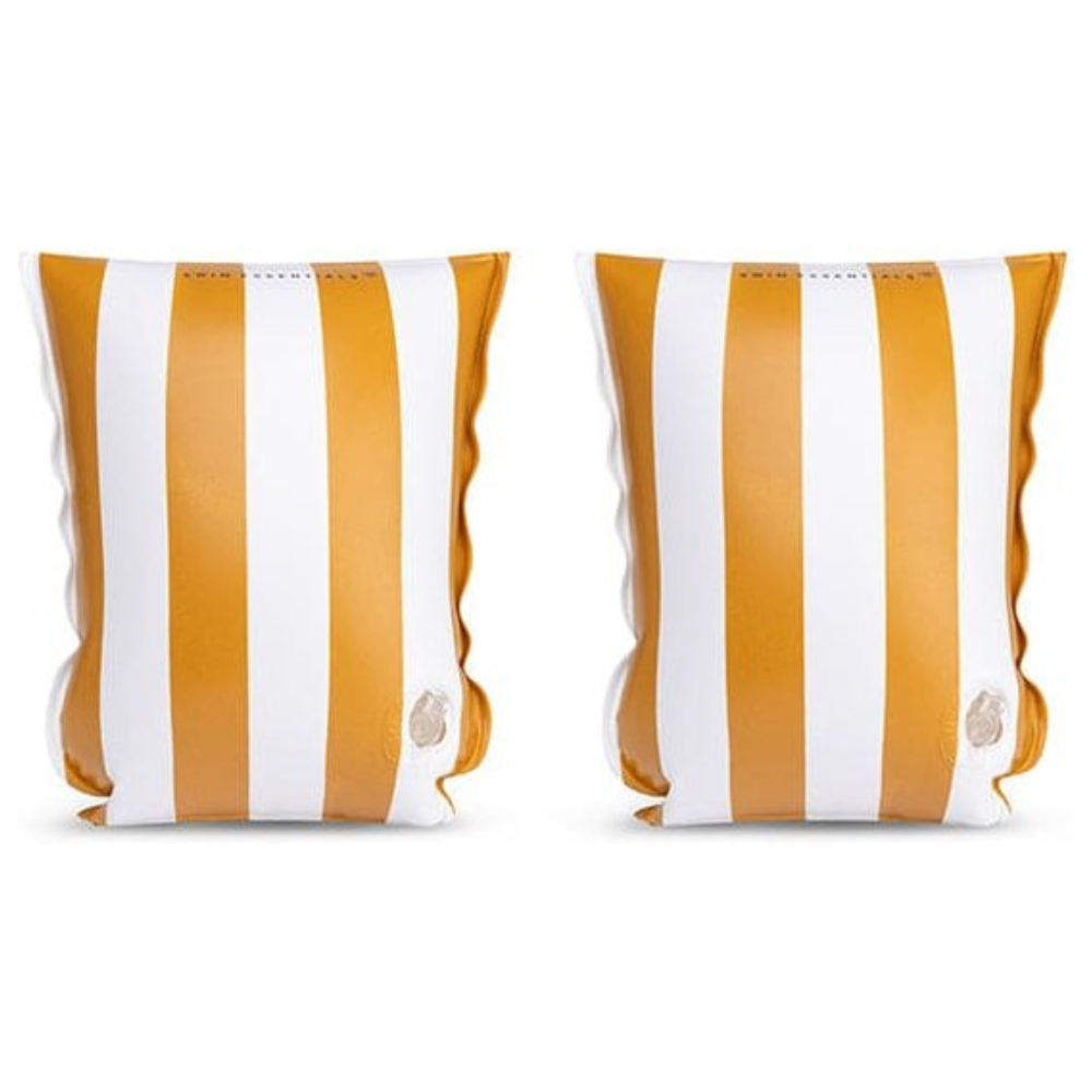 Swim Essentials Brassards Jaune - Wit - Rayé - 2-6 ans - 15-30 kg