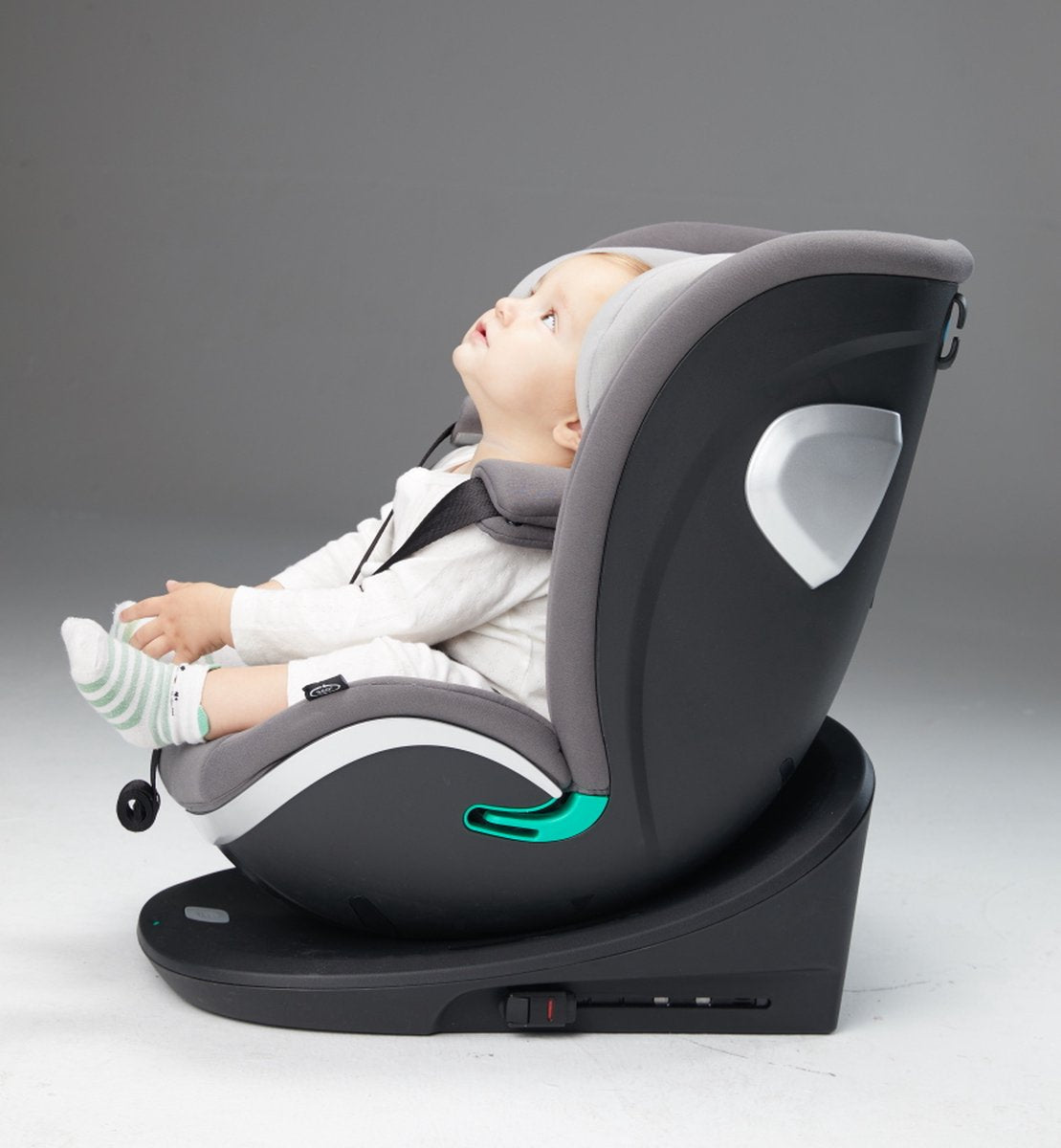 Ding Mace Noir/Gris 360° Siège Auto i-Size 0-36kg