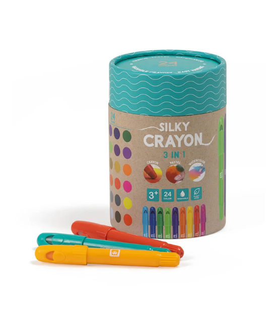 Eurekakids Crayons Pastels 3en1 - 24 Pièces 3A+