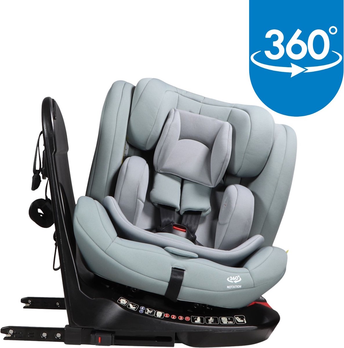 Siège auto Ding Sky Blue 40-150 cm 360° i-Size
