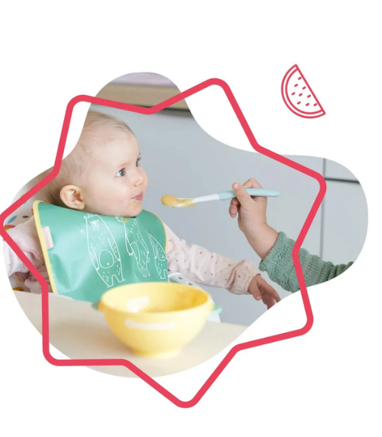 5 bols antidérapants & 3 cuillères souples badabulle