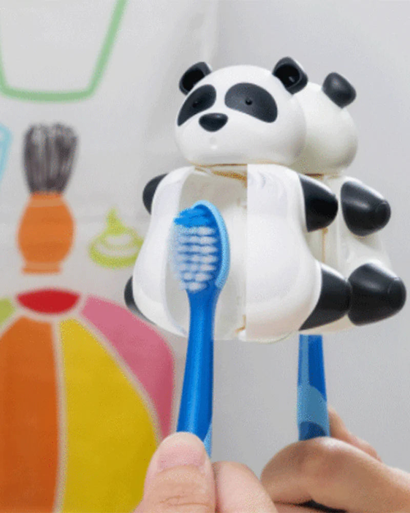 Brosse à dent Flipper avec couvercle - Panda