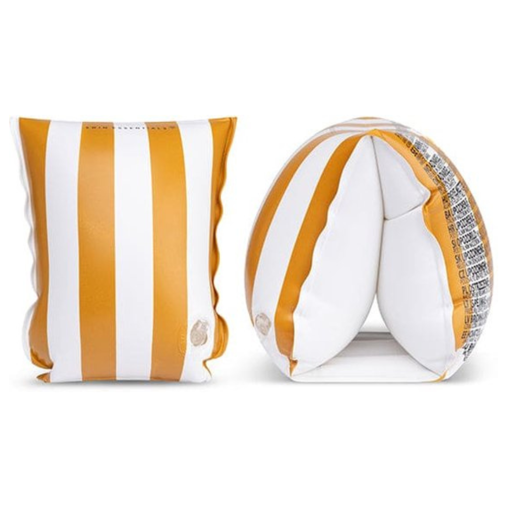Swim Essentials Brassards Jaune - Wit - Rayé - 2-6 ans - 15-30 kg