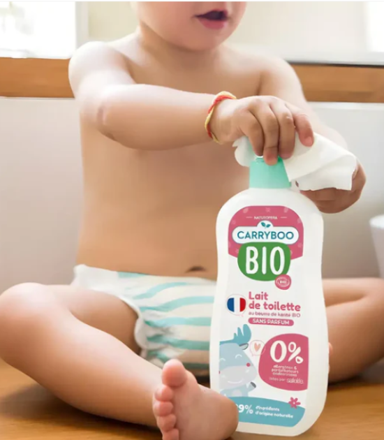 Lait de toilette tout doux au beurre de karité bio