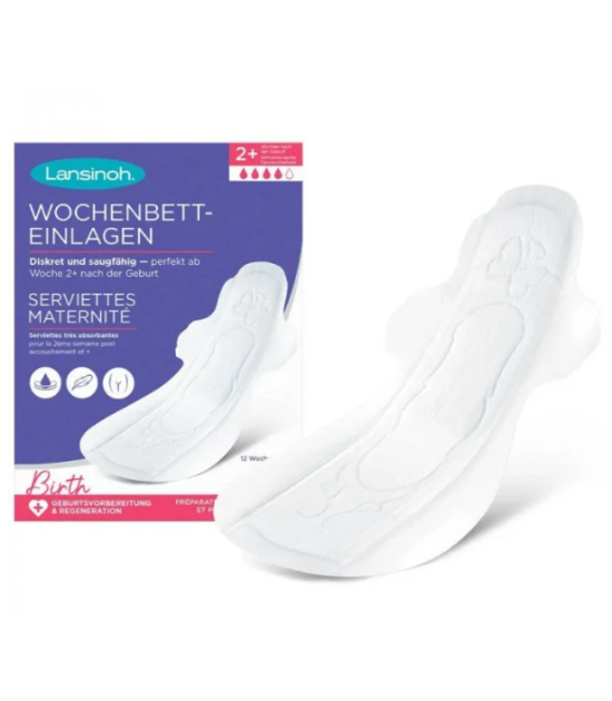 Lansinoh Serviettes Maternité Serviettes Extra-Absorbantes Taille M 2+ semaines