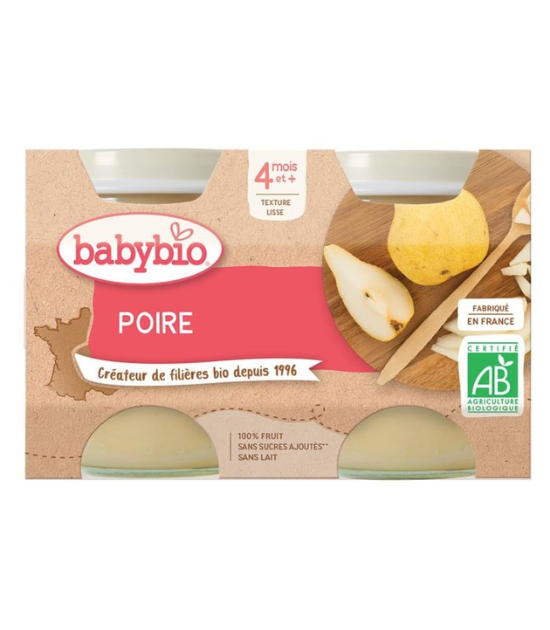 Babybio petit pot poire de provence 2*130G