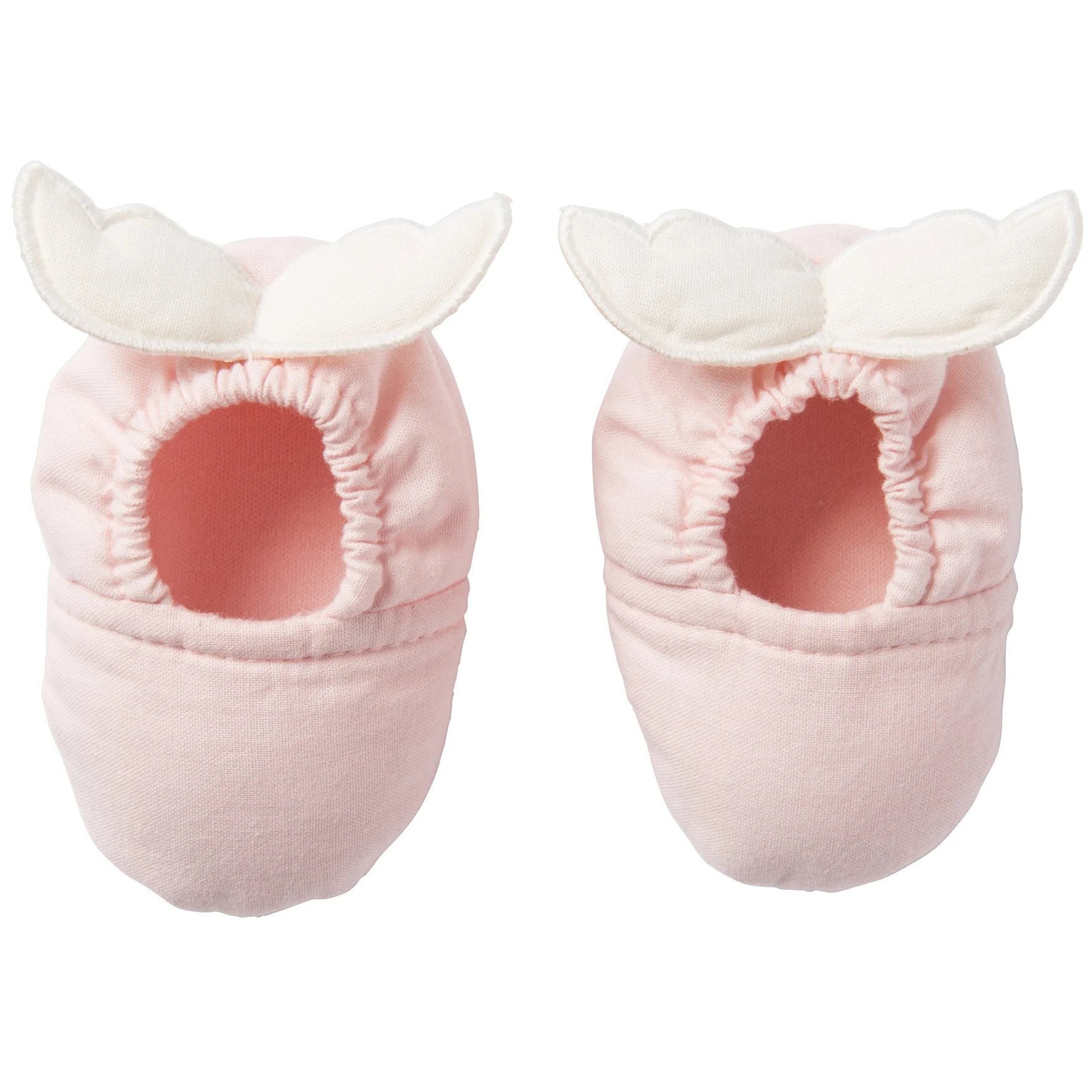 Chaussons avec ailes d’ange – blush / écru