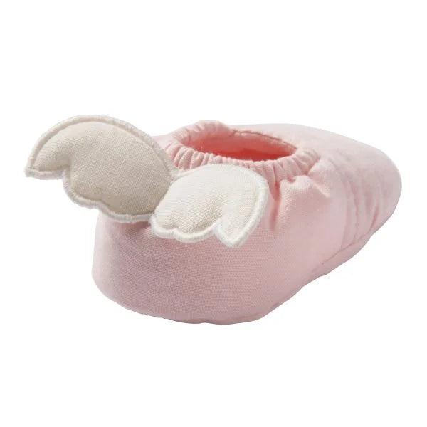 Chaussons avec ailes d’ange – blush / écru