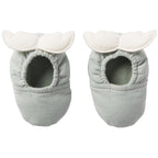 Chaussons avec ailes d’ange – vert de gris / écru