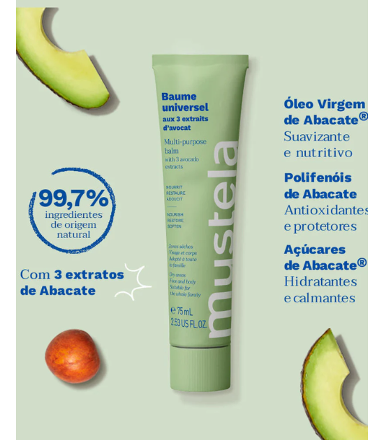 Mustela Organic Universal Balm with 3 Avocado Extracts - 75ml