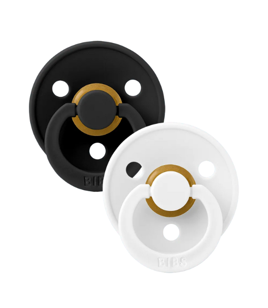 Lot de 2 Sucettes Bibs - Black/White