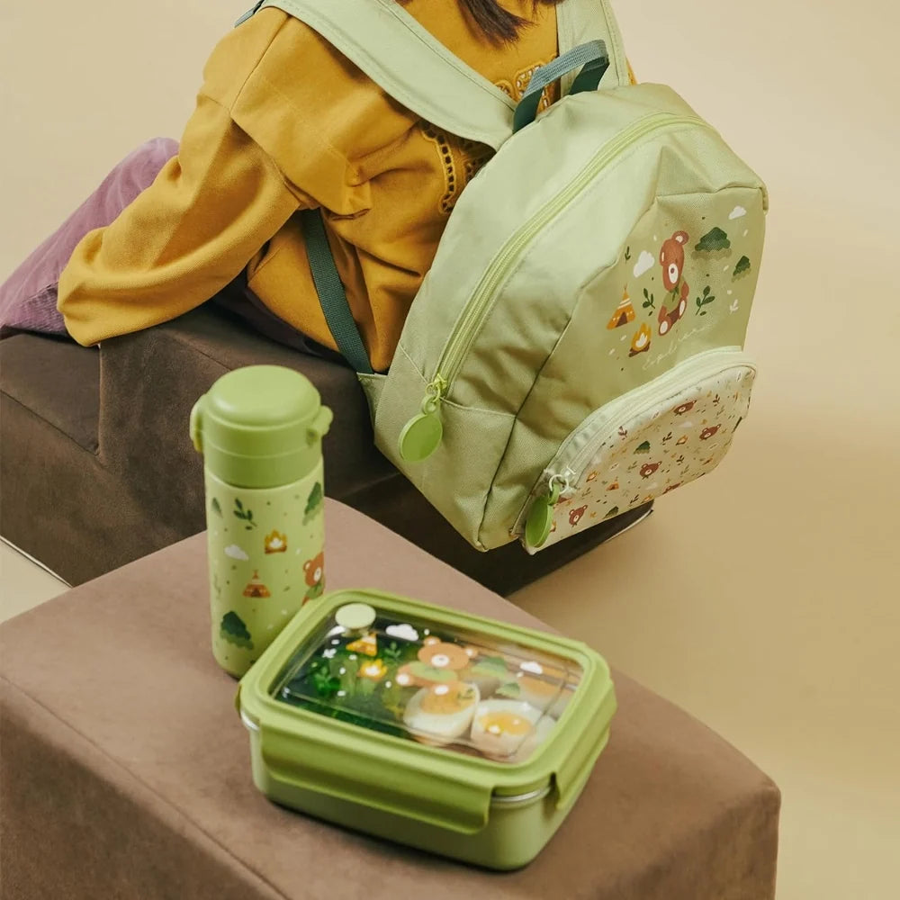 Miniland - Boîte à Lunch Acier Inoxydable - Vert