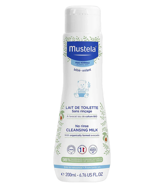 Mustela Organic Avocado No-Rinse Cleansing Milk - 200ml