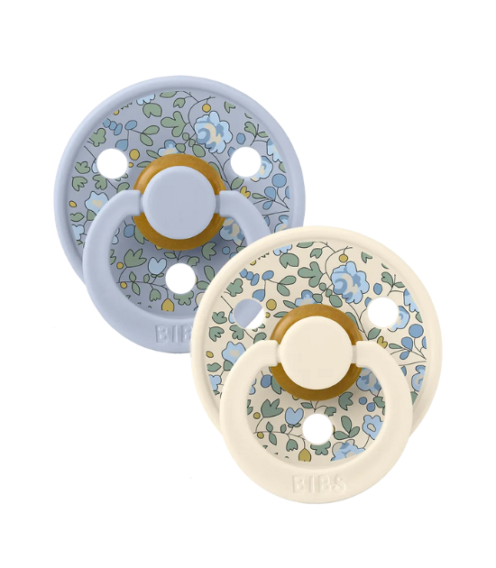 Lot de 2 Sucettes Bibs x LIBERTY - Eloise - Dusty Blue Mix
