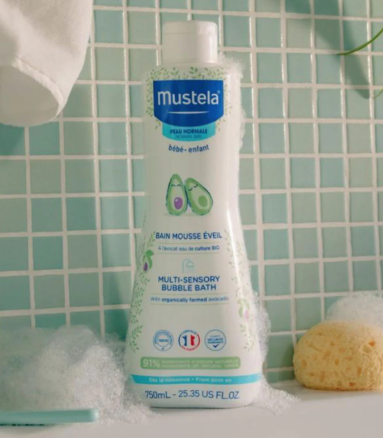 Mustela Bain Mousse Eveil à l'avocat BIO - 200ml