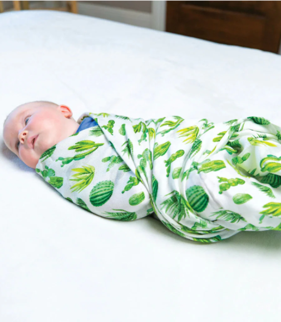 Ensemble de 3 couvertures d'emmaillotage Kaffle® - Cactus