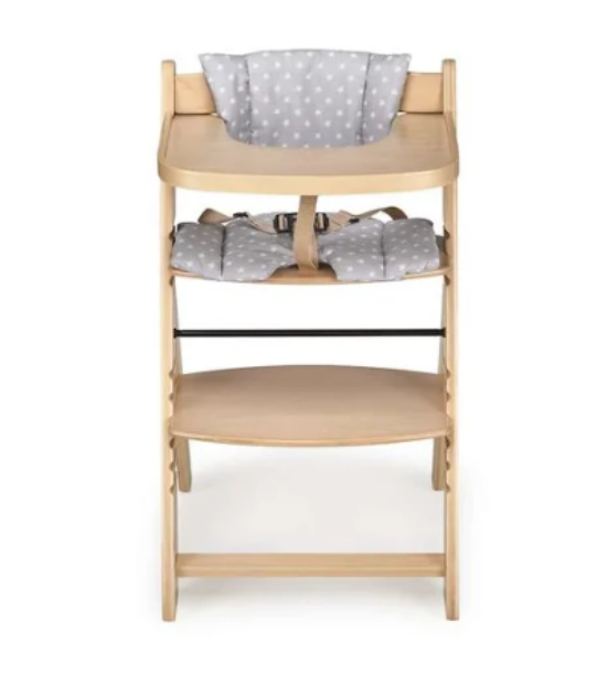 MS Innovaciones Chaise haute évolutive en bois de 6 à 10ans - Naturel
