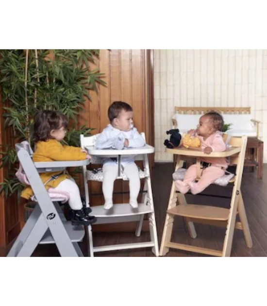 MS Innovaciones Chaise haute évolutive en bois de 6 à 10ans - Naturel