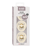 Lot de 3 Sucettes Bibs New Baby Try-It Collection - Ivory