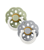Lot de 2 Sucettes Bibs Boheme GLOW - Sage/Cloud