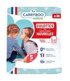 CARRYBOO-Couches culottes écologiques T5 (12-18 Kg) x 28 pièces